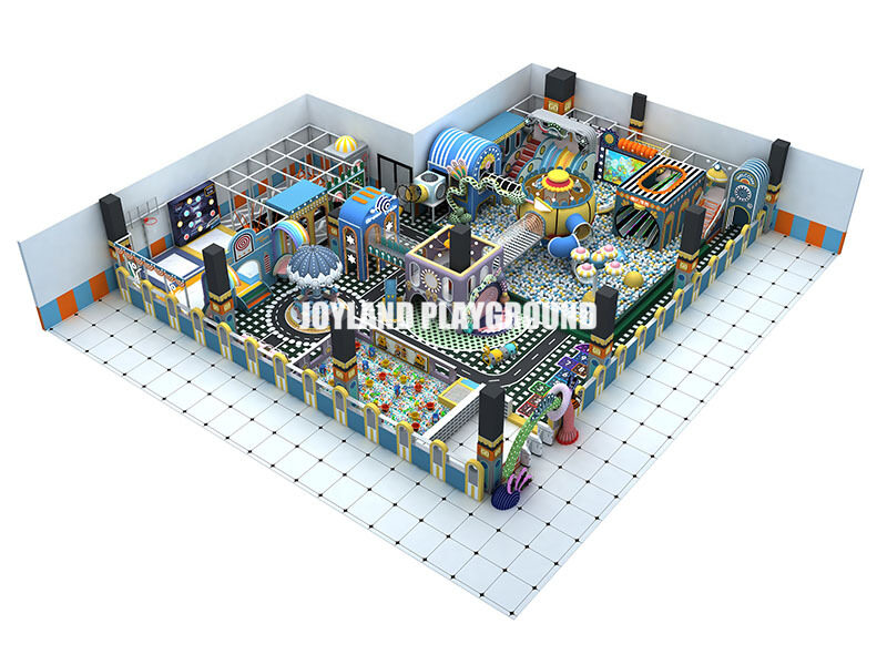 Commercial indoor playground full view in custom design