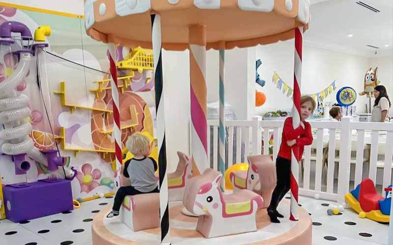 Commercial indoor playground requiring permits for operation