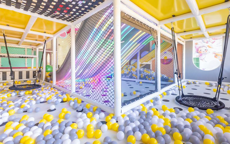 Certified indoor playground facility compliant with safety permits