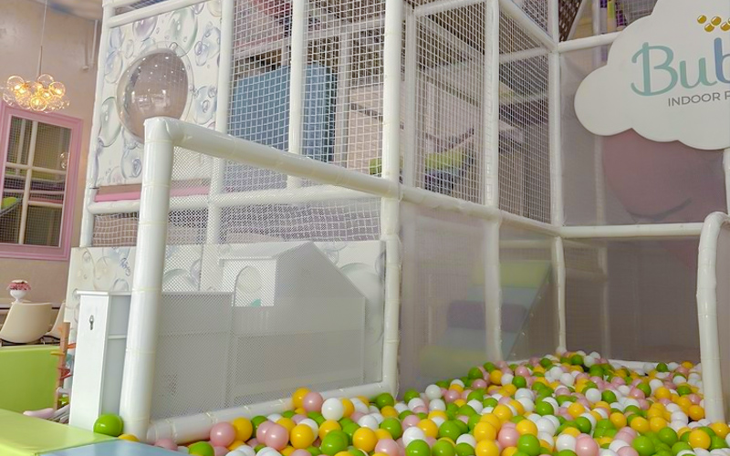 Durable indoor playground material and components in real environment