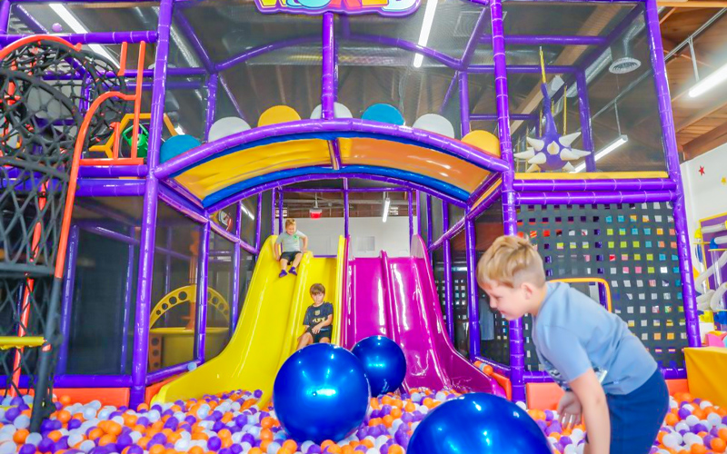 Children enjoying a themed event inside a well-promoted play center