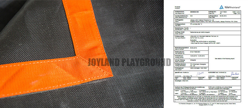 Durable trampoline mat surface for indoor jumping areas
