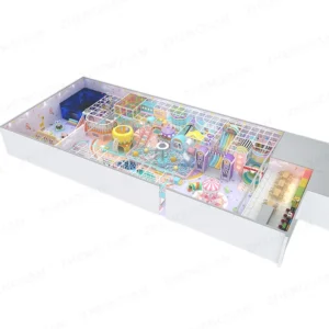 1000m² Large Pastel Rainbow Indoor Playground