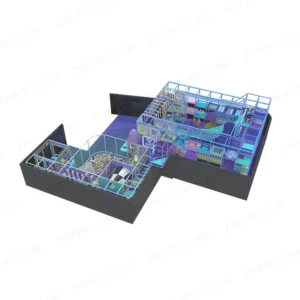 260m² Futuristic Cyber-Themed Indoor Playground